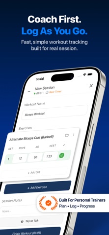 CoachLog: Personal Trainer App Screenshot 1 of 7