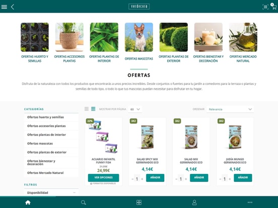 Verdecora: Todo para tu jardín iPad screenshot 5 - Shopping app