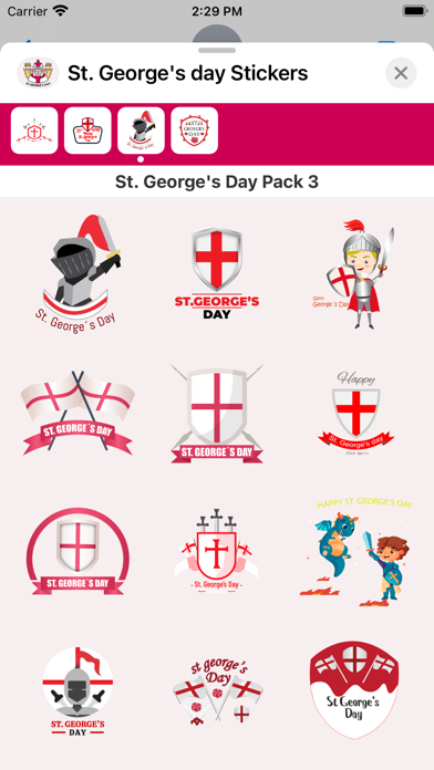 Screenshot #3 pour St. George's Day Stickers