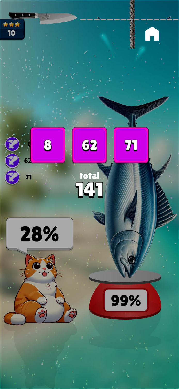 大食い猫 -タイミングゲーム-