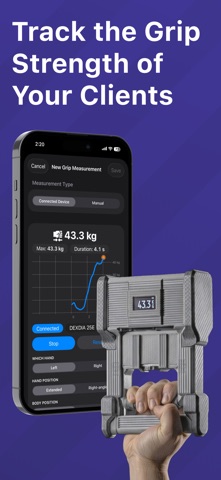 GripMeter Physio - Grip Tester screenshot