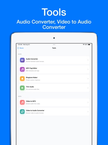 Cloud Music Player for Clouds iPad screenshot