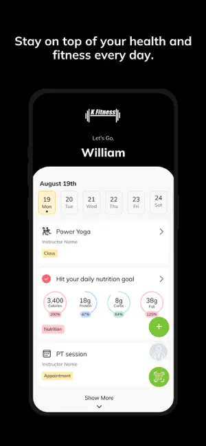 K Fitness screenshot 2