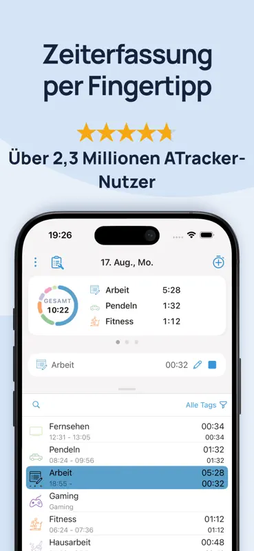 ATracker PRO - Zeitmanagement screenshot 1 of 10