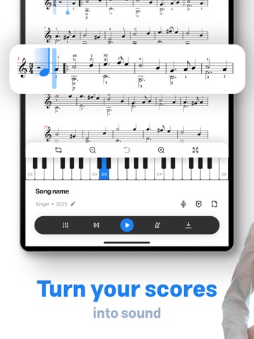 Sheets Music Scanner & Reader iPad screenshot