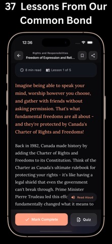Canadian Citizenship 2026 Prep iPhone screenshot