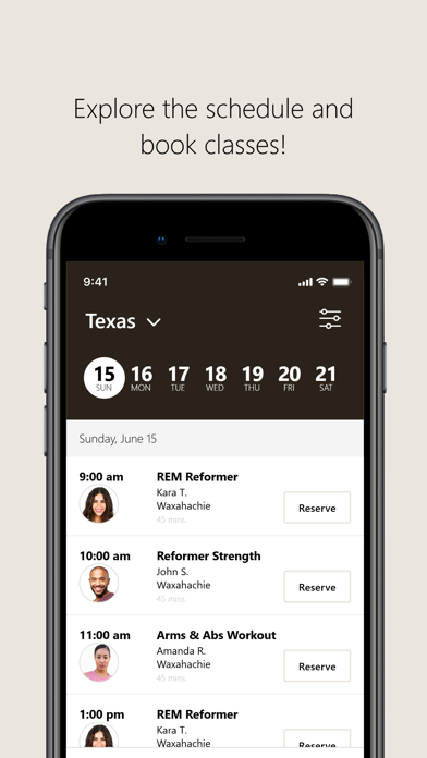 REM Pilates iPhone screenshot 3 - Health & Fitness app