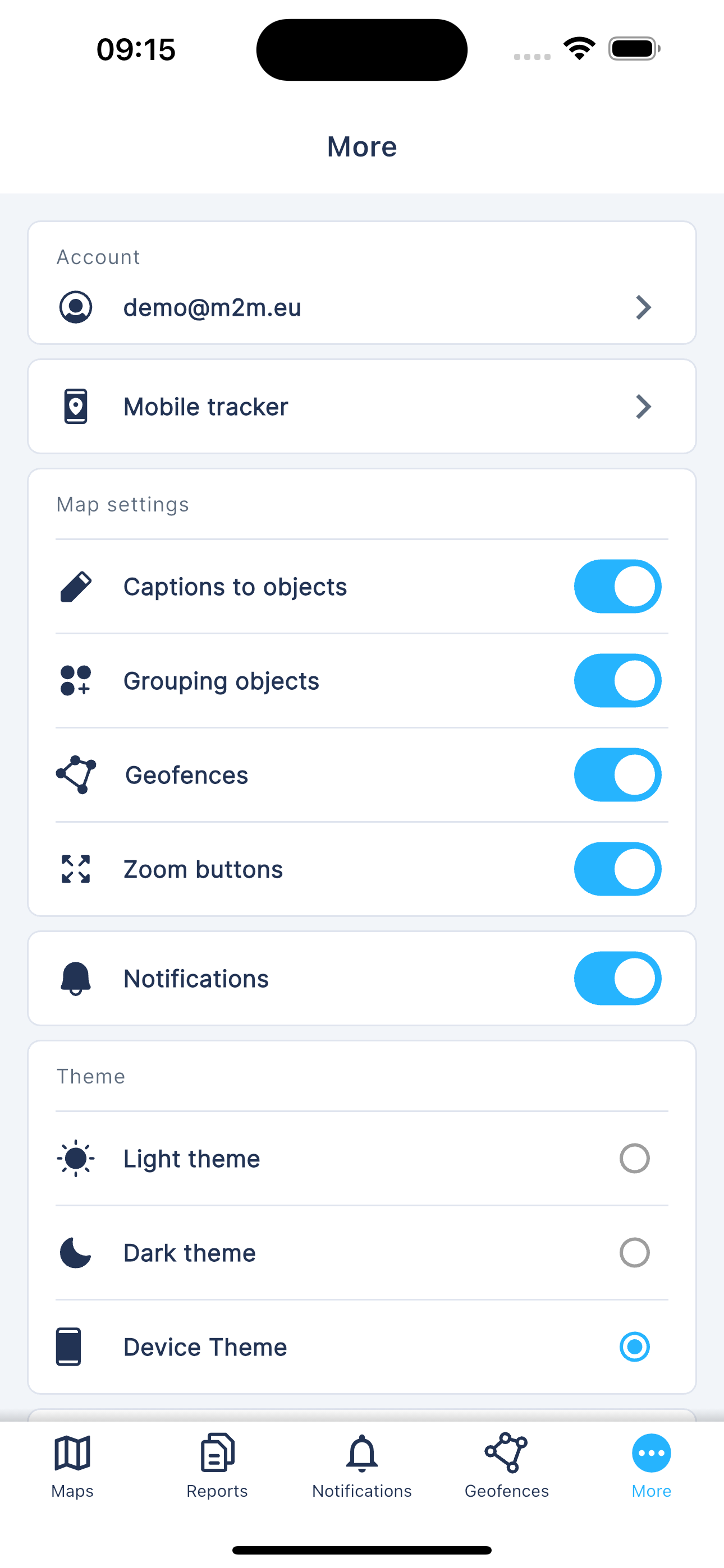 M2M App by M2M.EU