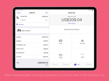 Tulip Point of Sale iPad screenshot