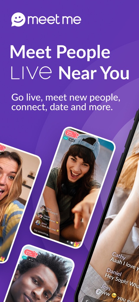 MeetMe: Go Live & Stream Now - Local Connections Alive