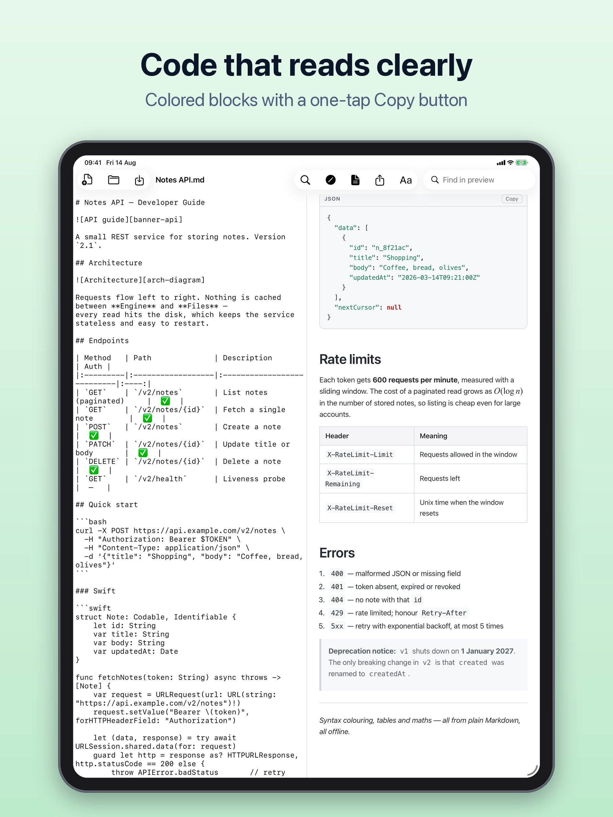 Markdown Reader & Editor: MD screenshot 14