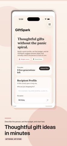 GiftSpark: AI Gift Idea Finder screenshot