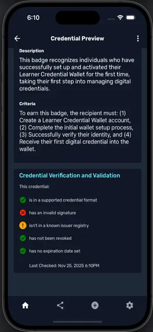 Learner Credential Wallet screenshot 4