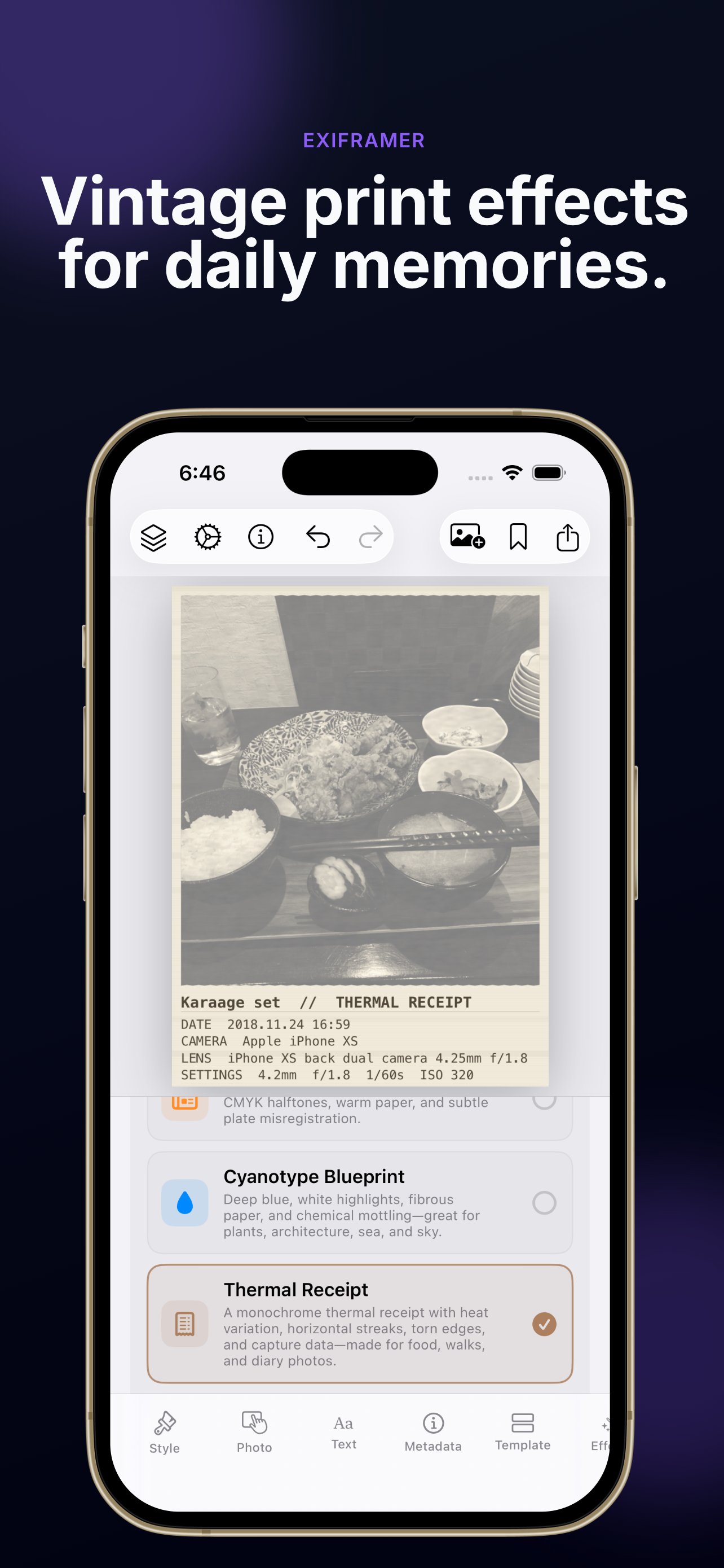 Exiframer : Photo Frame & EXIF screenshot 5