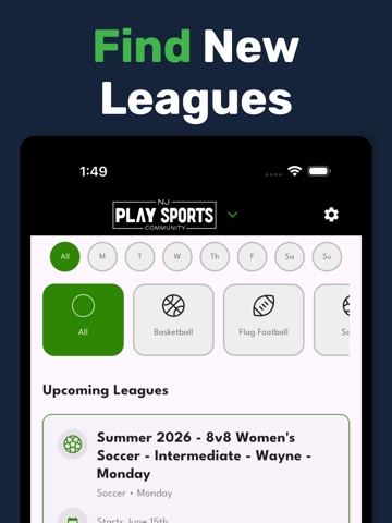 NJ Play Sports iPad screenshot