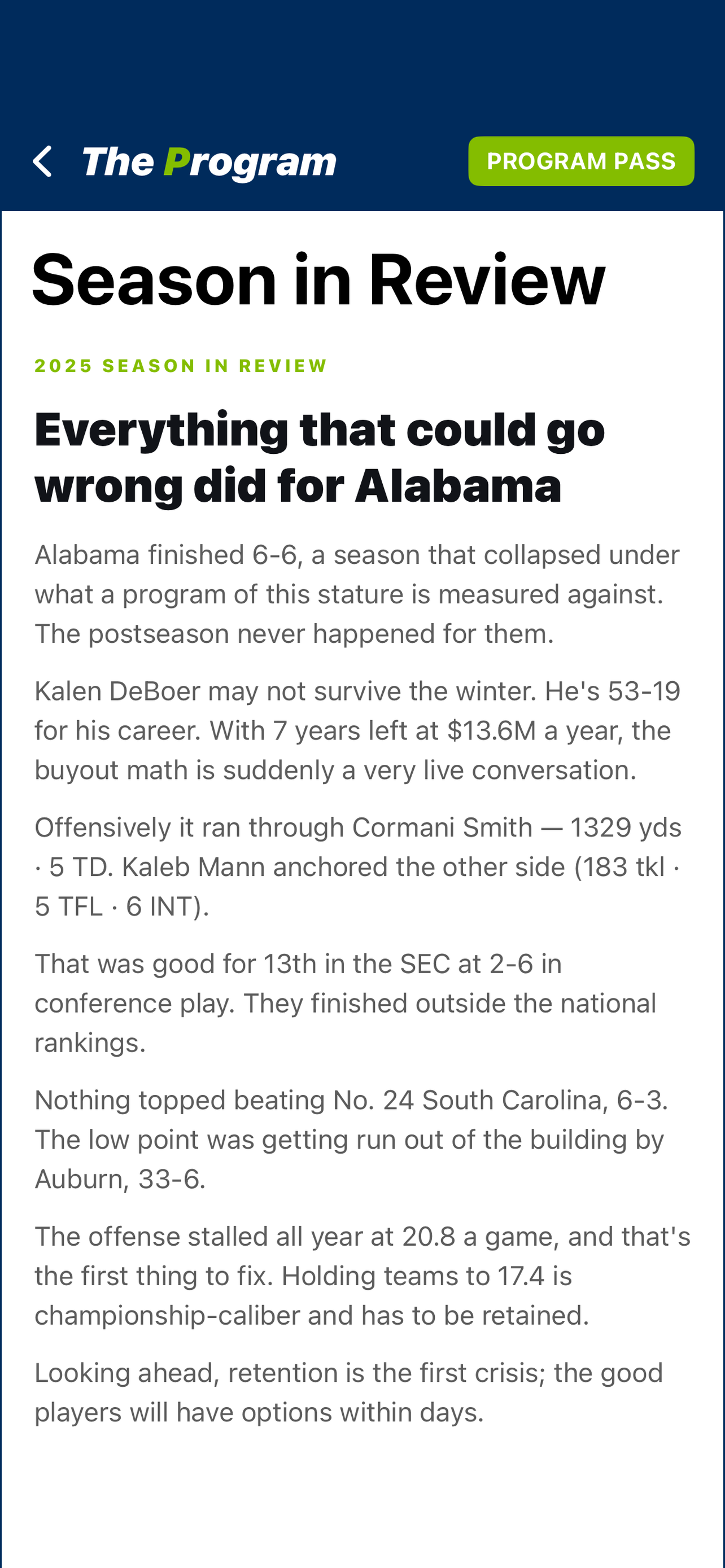 The Program: CFB Dynasty screenshot 5