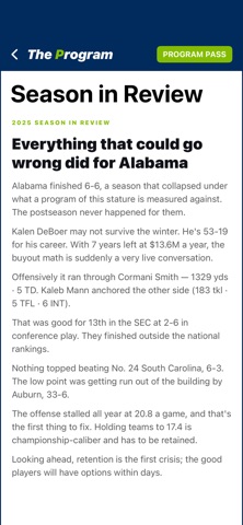 The Program: CFB Dynasty Screenshot 5 of 10