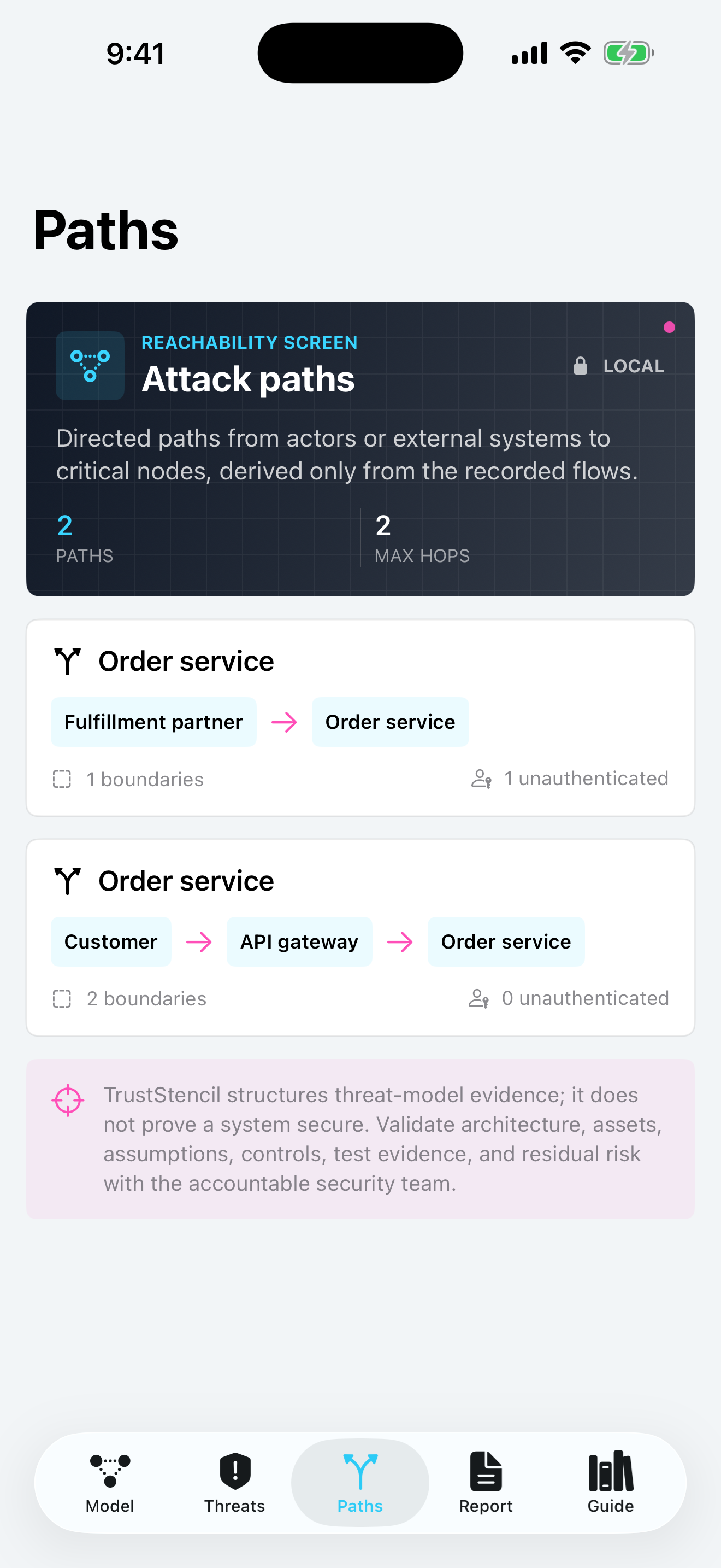 TrustStencil: Threat Model screenshot 3 of 4