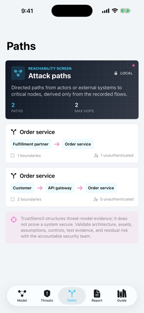 TrustStencil: Threat Model screenshot 5
