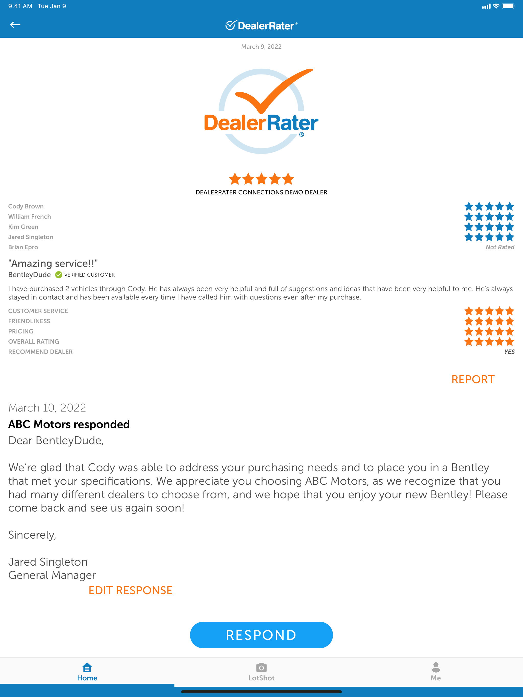 DealerRater for Dealerships