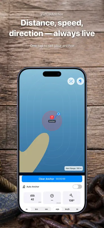 アンカーアラームGPS：走錨監視 夜間ボート screenshot 2 of 10