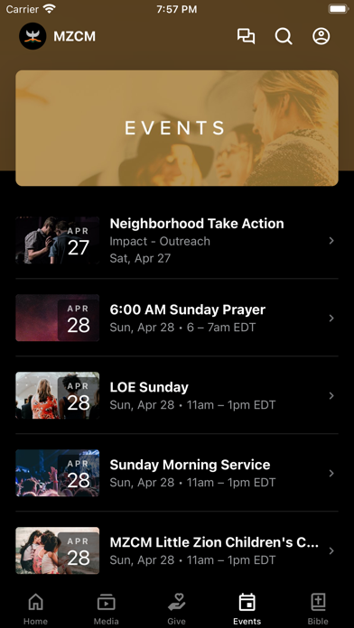 Mt. Zion Christian Ministries Screenshot