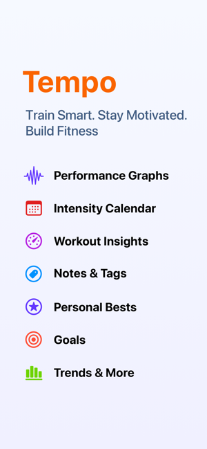 ‎Tempo: Run Log & Insights Screenshot