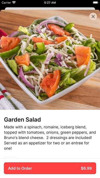 Bruno's Pizza Granger iPhone screenshot 4 - Food & Drink app