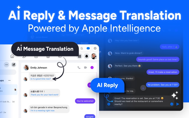 Screenshot #2 pour Chat Messenger for Facebook
