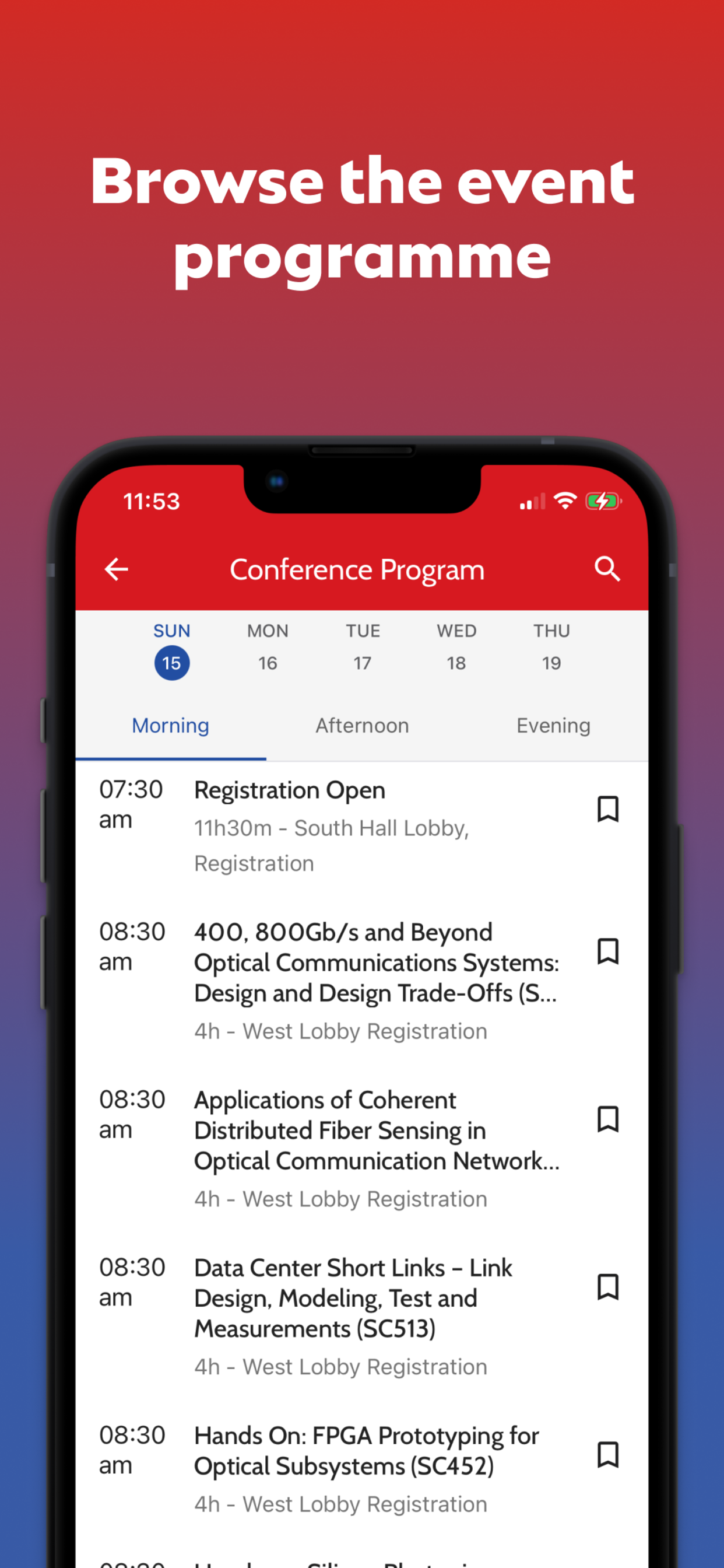 OFC Conference screenshot 3