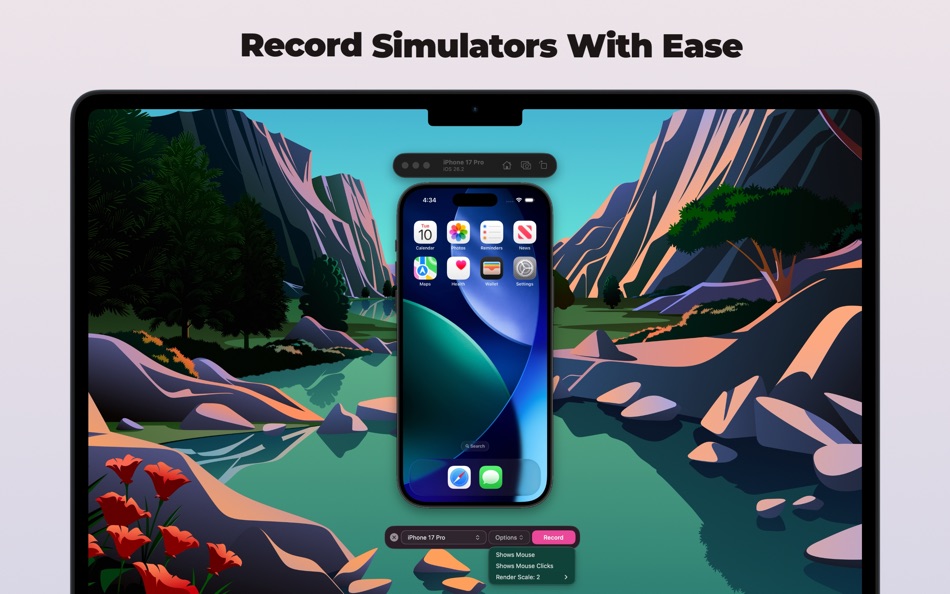 #1. SimRecorderX (macOS) By: Balaji Venkatesh