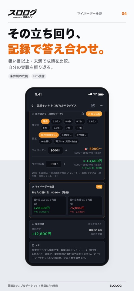 スロログ - パチスロ収支・立ち回り screenshot 4