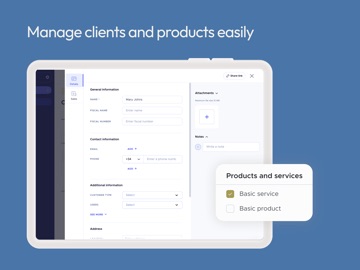 Easy Invoicing – taclia iPad screenshot