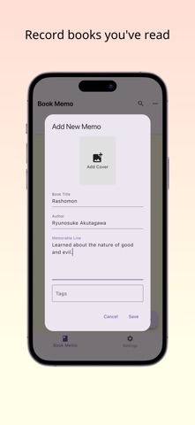 Bookmemo - One-Line Book Memo Screenshot 3 of 3