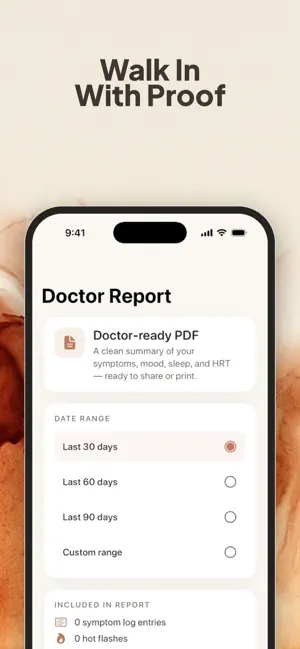Pause — Perimenopause Tracker screenshot 1