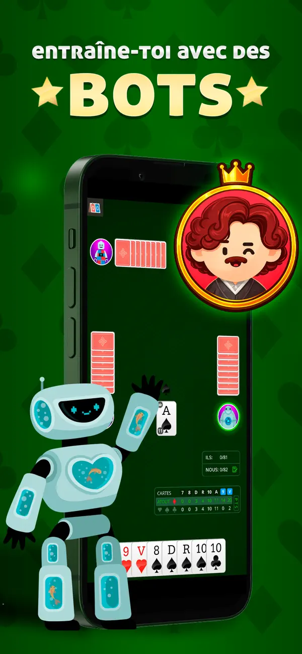 Screenshot #2 pour Belote - Jeu de Cartes
