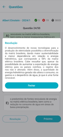 Simulados Vestibular screenshot