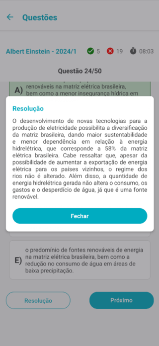 Simulados Vestibular Screenshot 5 of 7