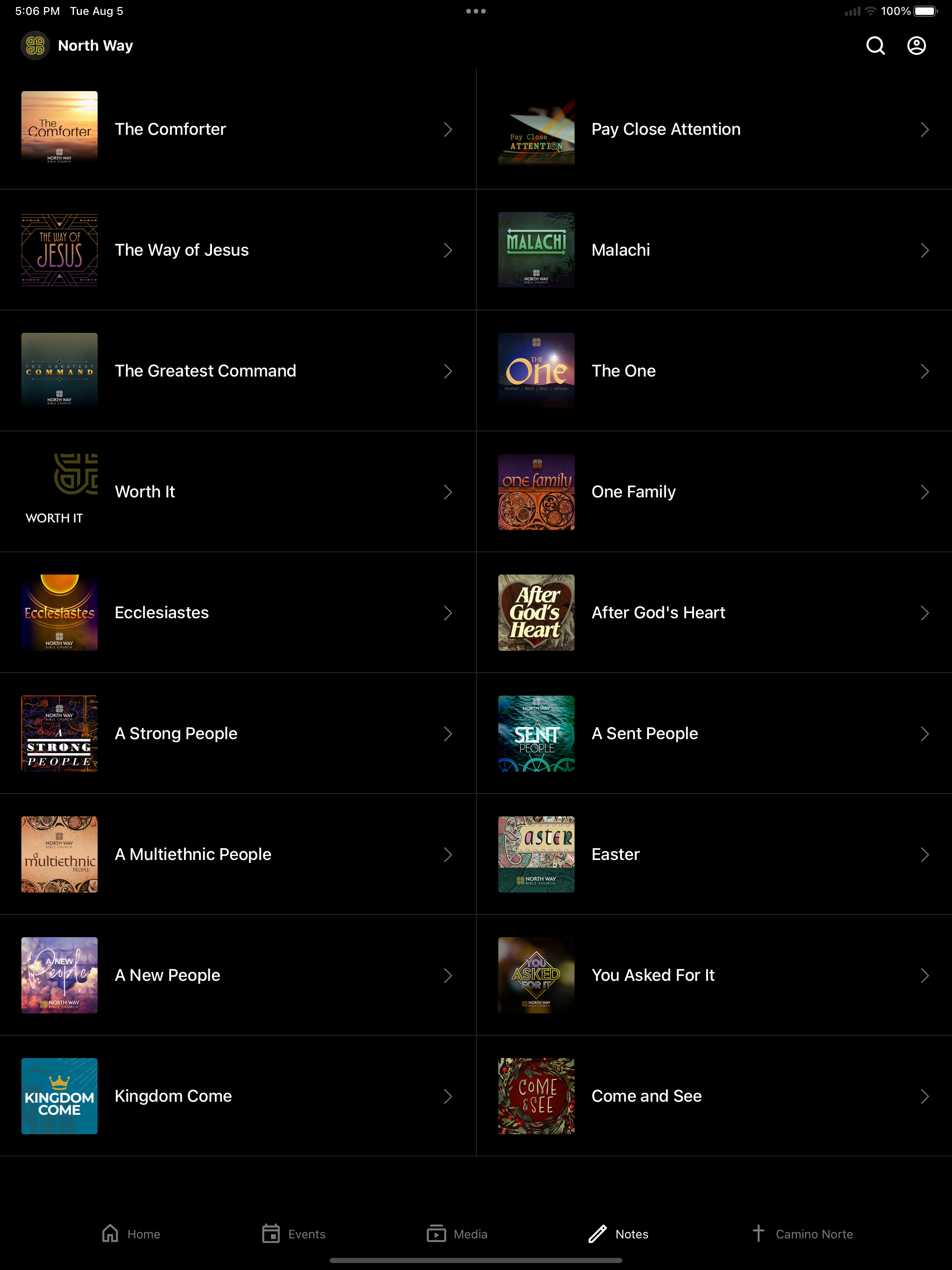 North Way App