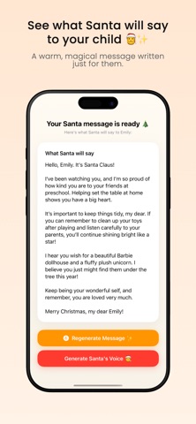 Santa Voice AI iPhone screenshot