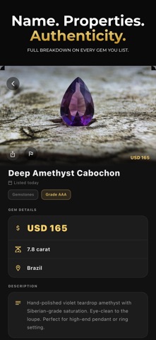 Gem Heaven:Gem Rock Identifier iPhone screenshot