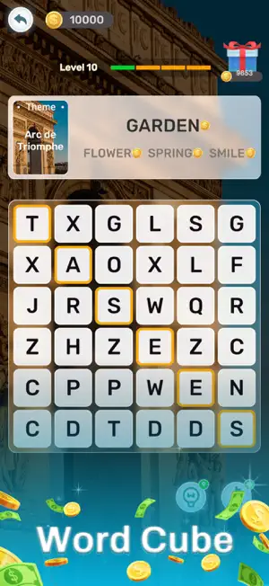 Word Sights - Cube Crossword screenshot 1