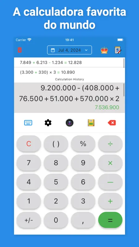 Calculadora: Resultados Salvos screenshot 1 of 7