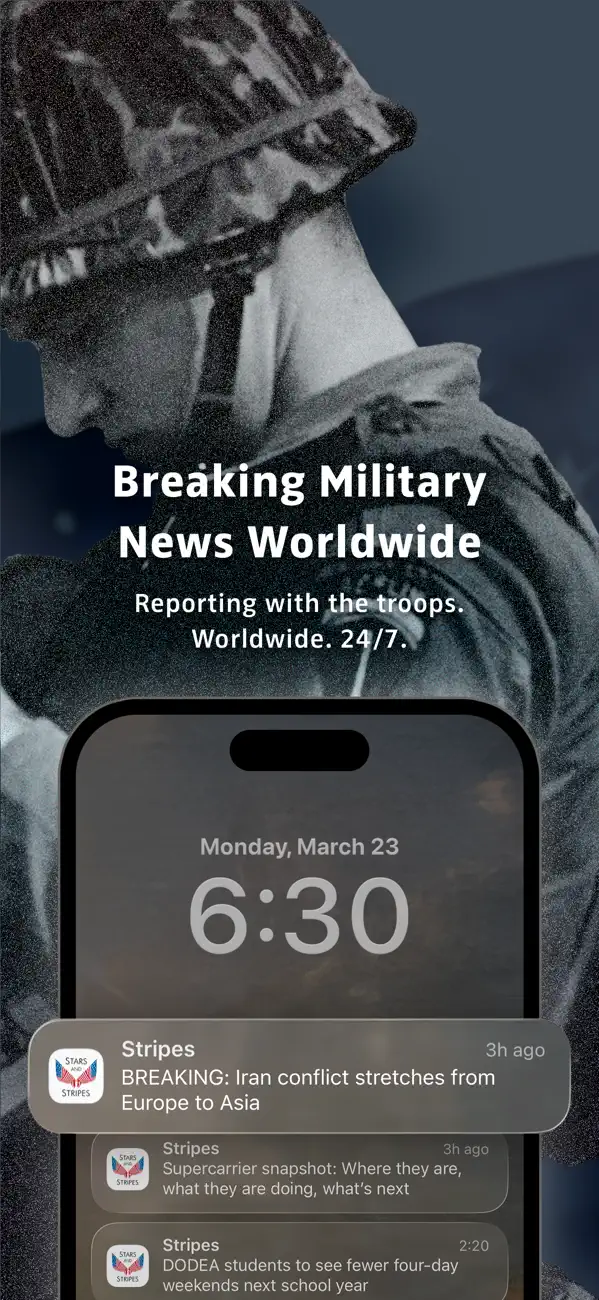 Screenshot #2 pour Stars & Stripes: Military News