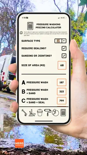 Pressure Washing Calculator screenshot 1