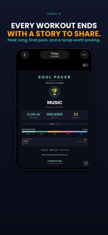 Soul Pacer: BPM Music Workout iPhone screenshot