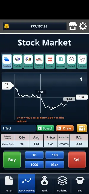 Stock Game - Stock King screenshot 1