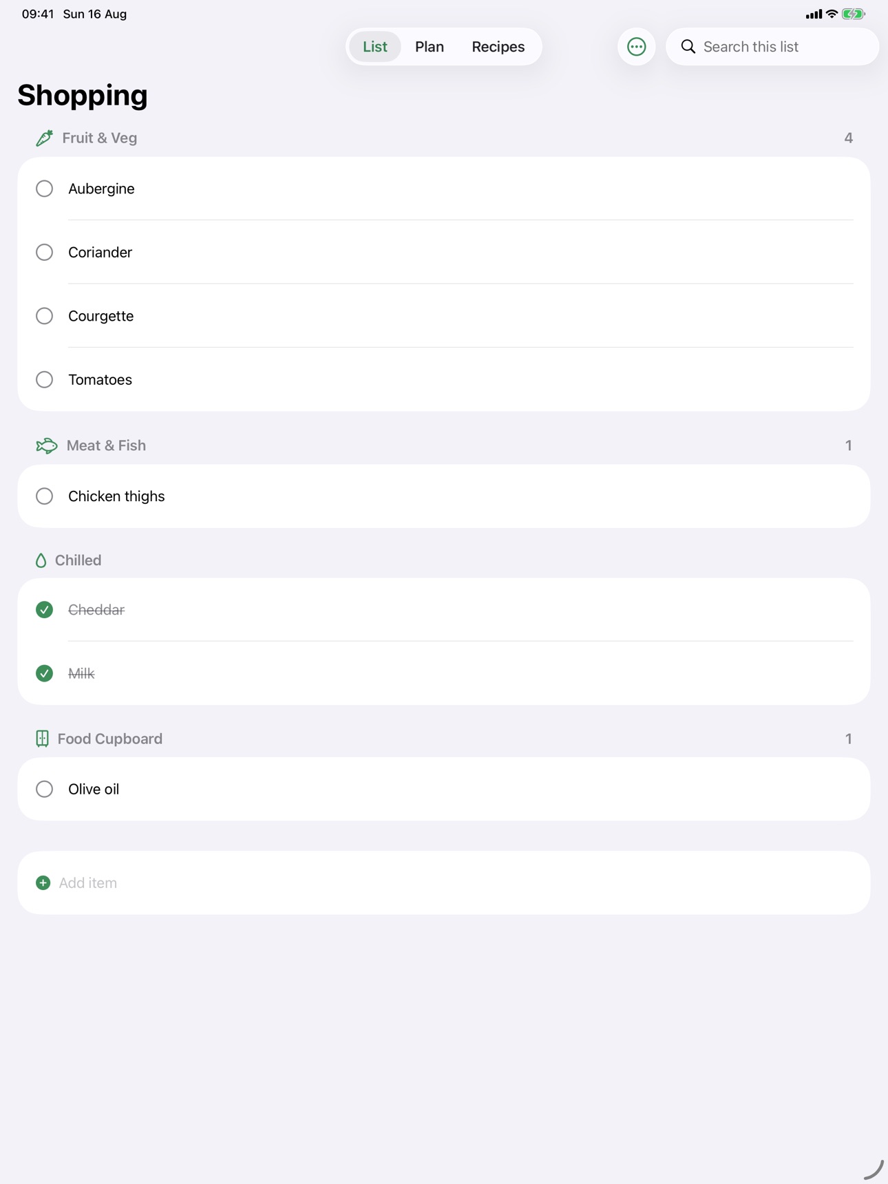 Screenshot 6 of Aislely: Family Shopping List