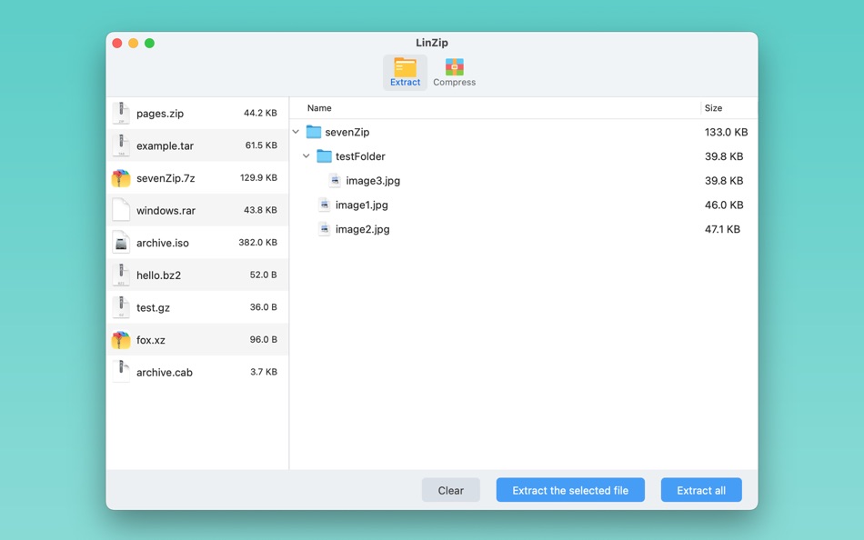 #2. LinZip - Unarchiver & Archiver (macOS) بواسطة: 侠光 邢