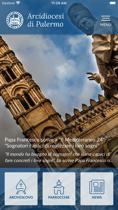 Arcidiocesi di Palermo Screenshot